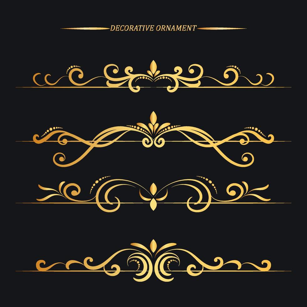 set van decoratieve decoratieve en divider hand drawingn vector