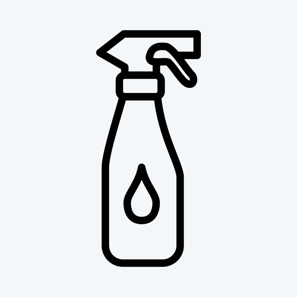 icoon spray. geschikt voor kinderen symbool. lijn stijl. eenvoudig ontwerp bewerkbaar. ontwerp sjabloon vector. eenvoudige illustratie vector