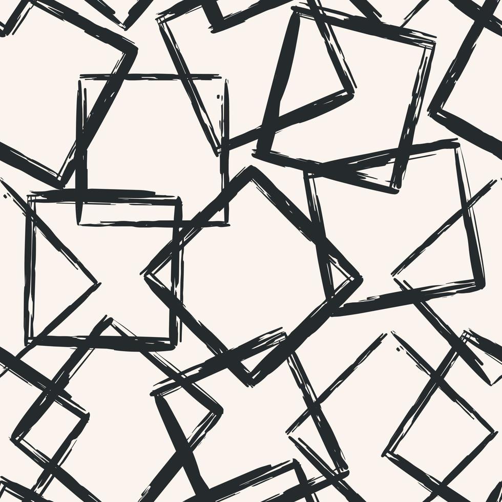 esthetisch eigentijds afdrukbaar naadloos patroon met abstracte minimale elegante lijnpenseelstreekvormen en lijn in naaktkleuren. vector