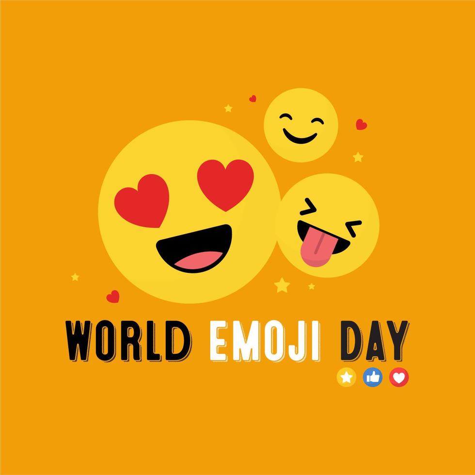 wereld emoji dag vectoren en illustraties