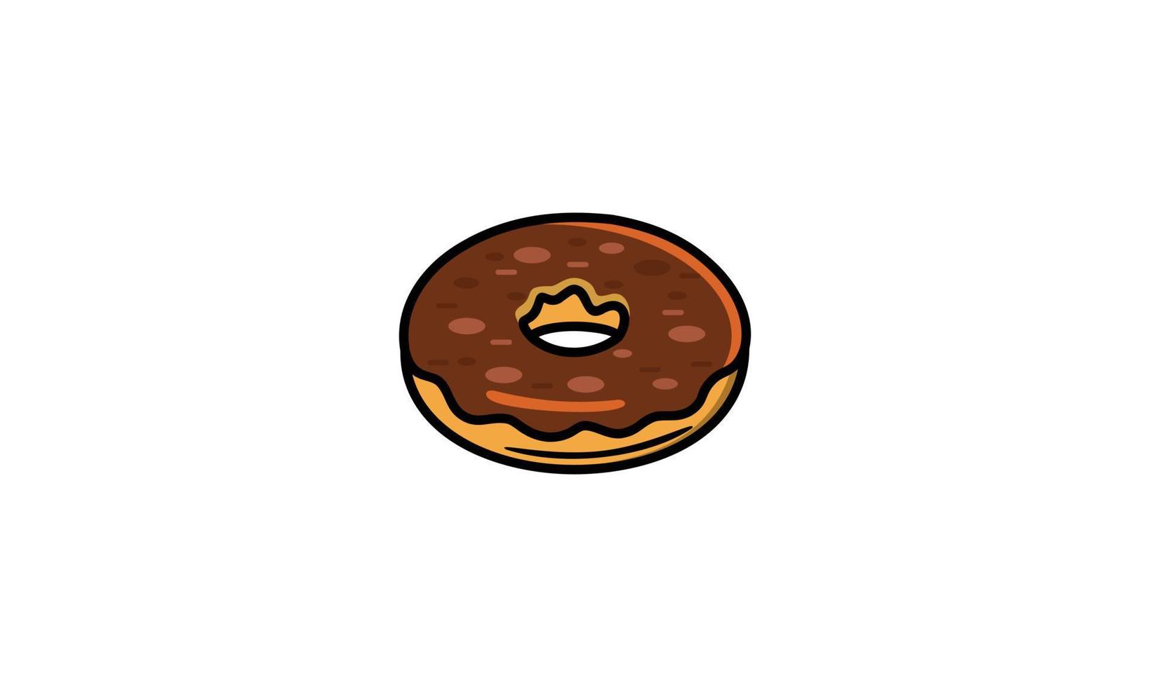 chocolade donut afbeelding ontwerp vector