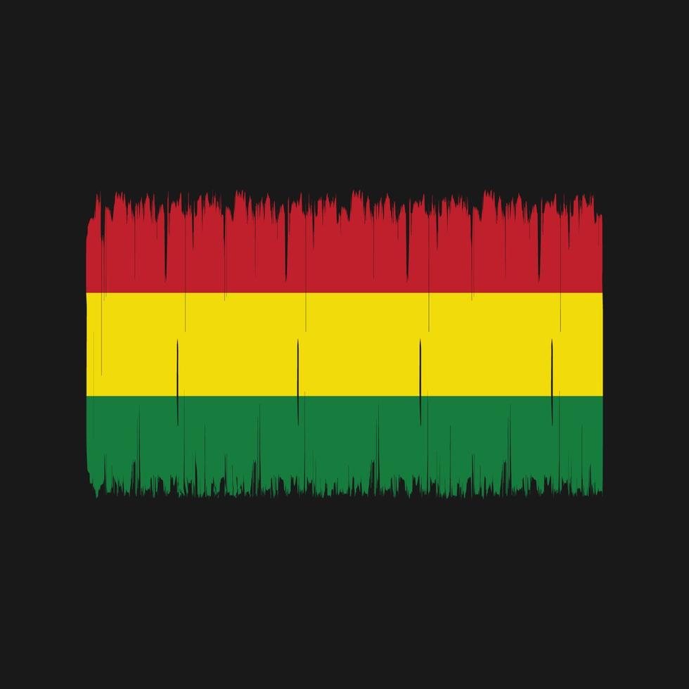 Bolivia vlag borstel. nationale vlag vector