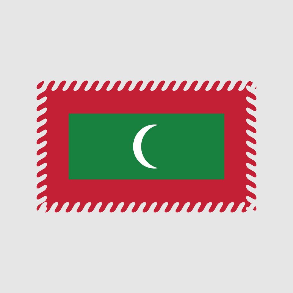 Maldiven vlag vector. nationale vlag vector