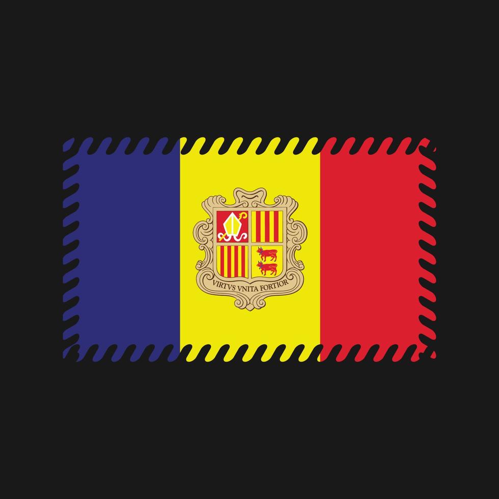 Andorra vlag vector. nationale vlag vector