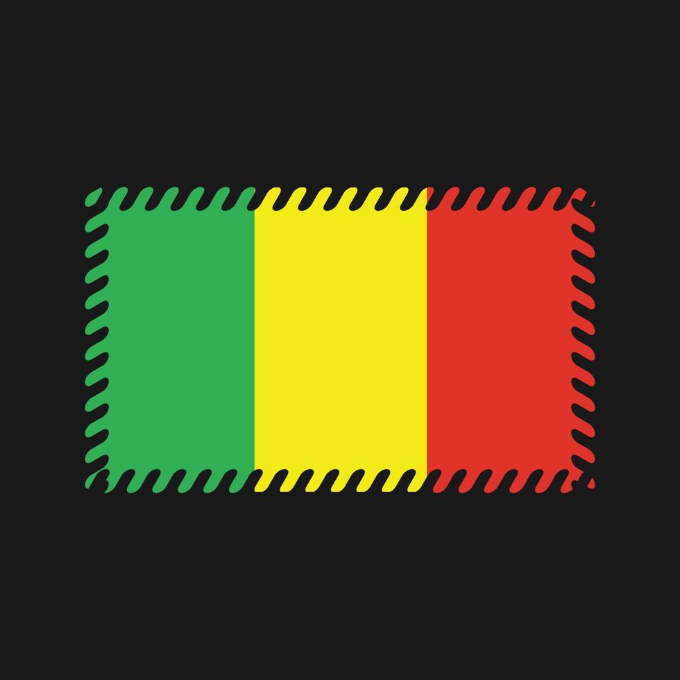 Mali vlag vector. nationale vlag vector