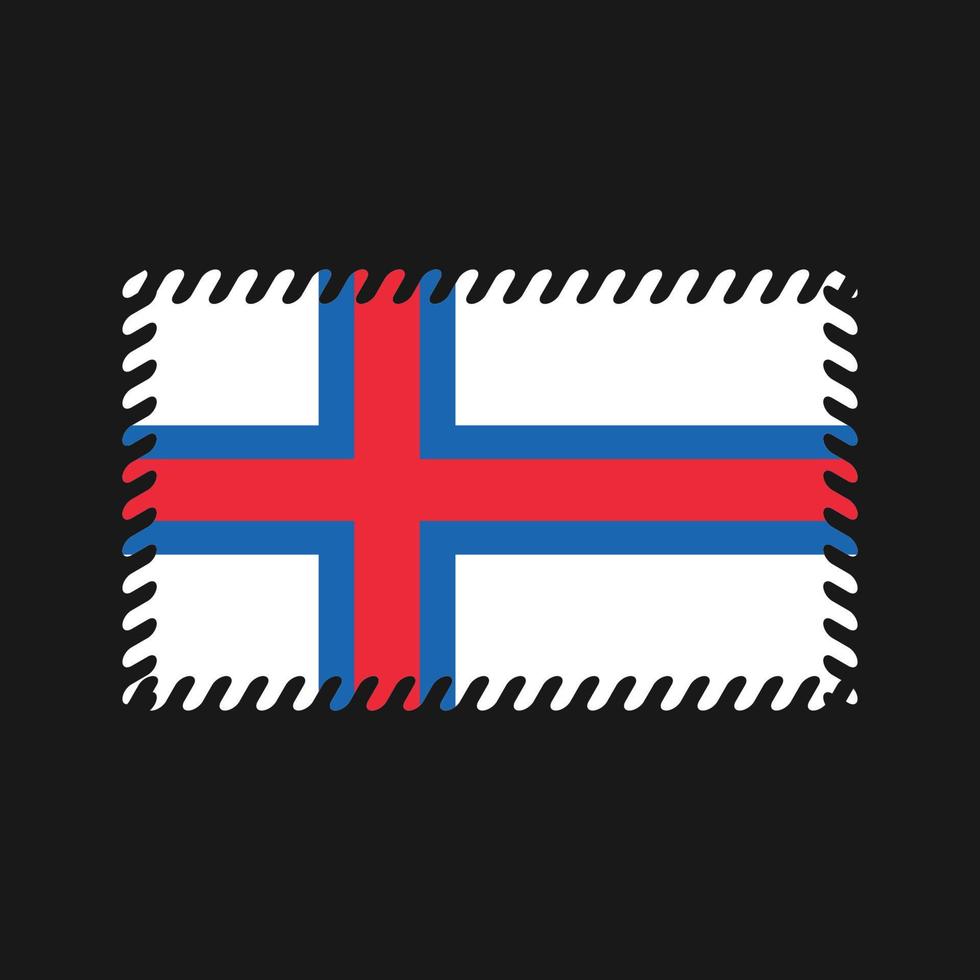 Faeröer vlag vector. nationale vlag vector