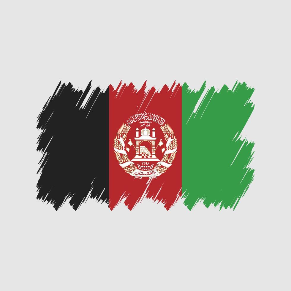 afghanistan vlag borstel vector. nationale vlag vector