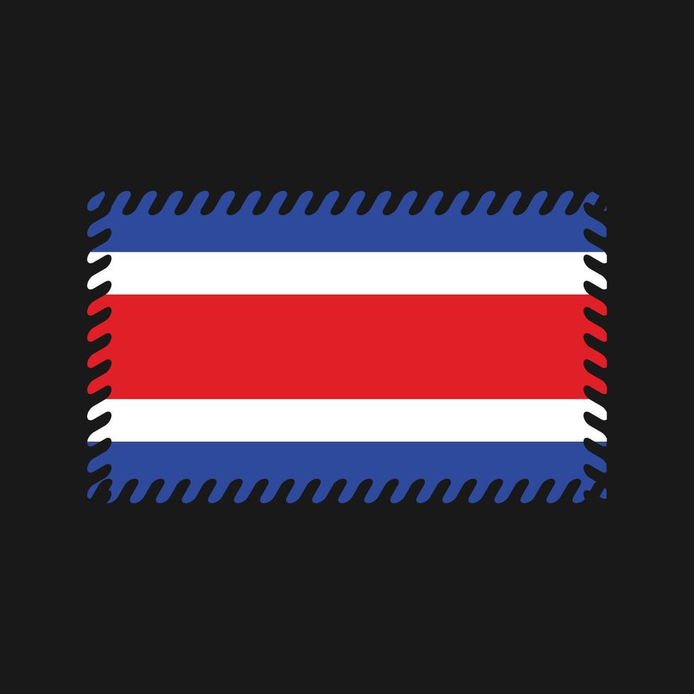 vlag van costa rica. nationale vlag vector