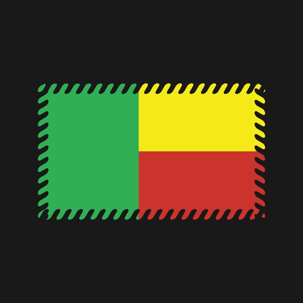 Benin vlag vector. nationale vlag vector