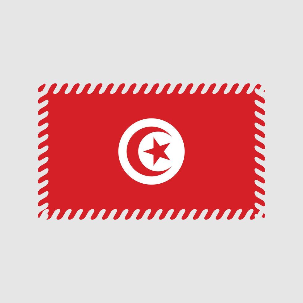 Tunesië vlag vector. nationale vlag vector