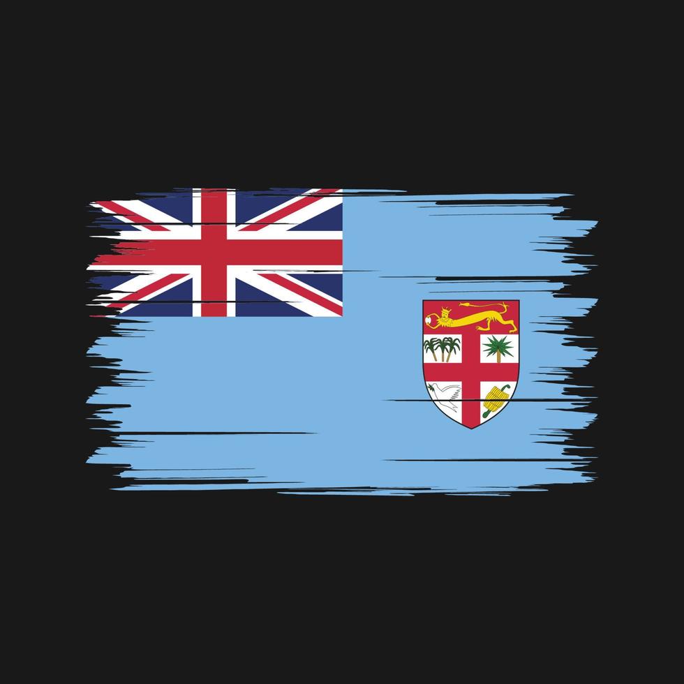 Fiji vlag borstel. nationale vlag vector