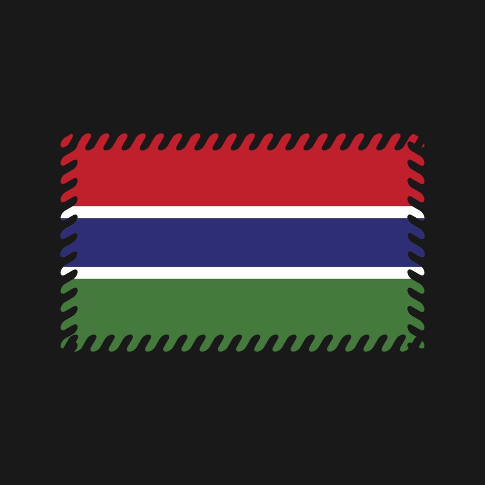 Gambia vlag vector. nationale vlag vector