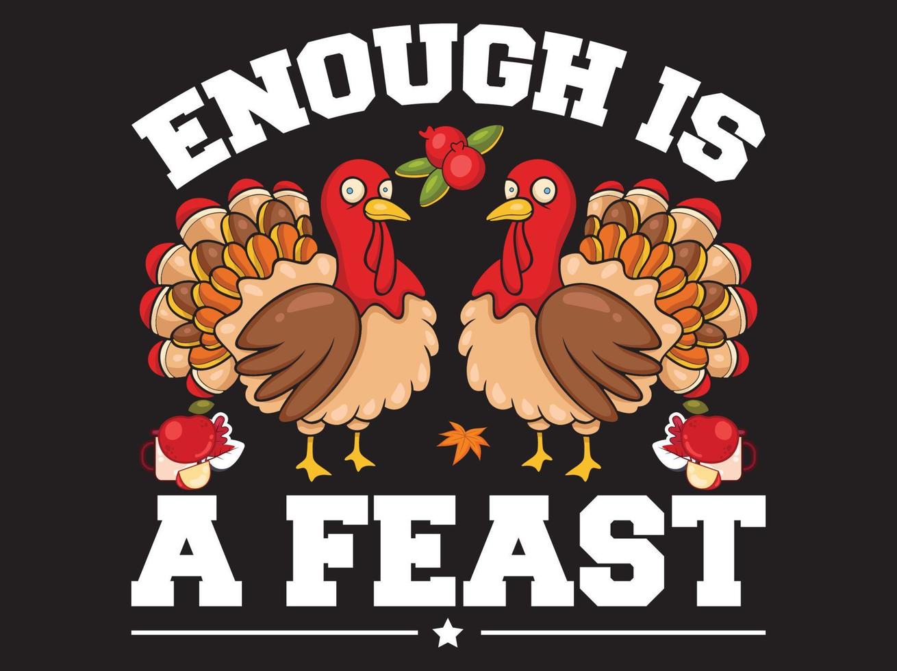 Thanksgiving t-shirt ontwerp vector bestand