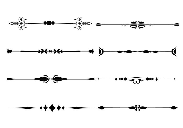 Fancy Line Ornament Vectoren