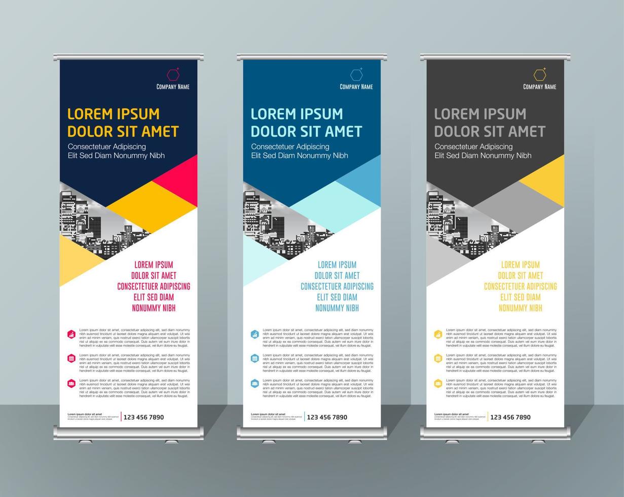 banner ontwerp uithangbord reclame brochure flyer sjabloon vector x-banner en straat zakelijke vlag van gemak, lay-out achtergrond