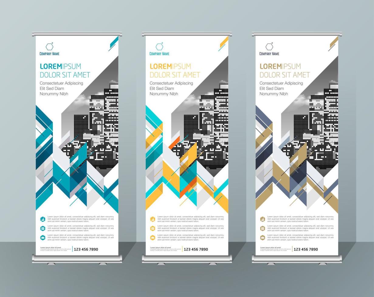 banner ontwerp uithangbord reclame brochure flyer sjabloon vector x-banner en straat zakelijke vlag van gemak, lay-out achtergrond