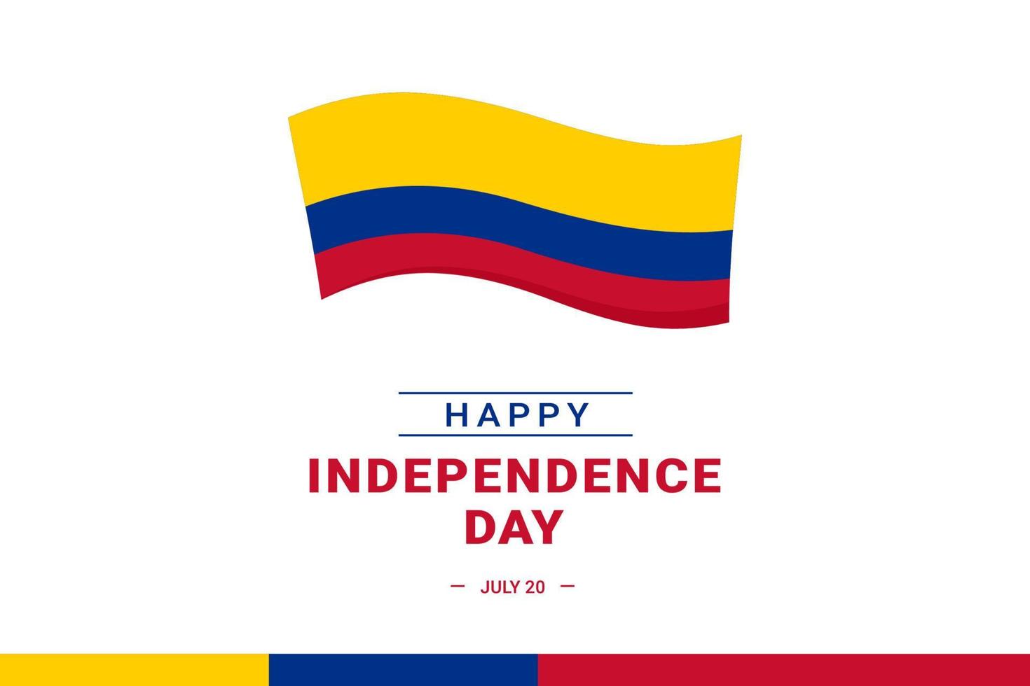 Colombia onafhankelijkheidsdag vector