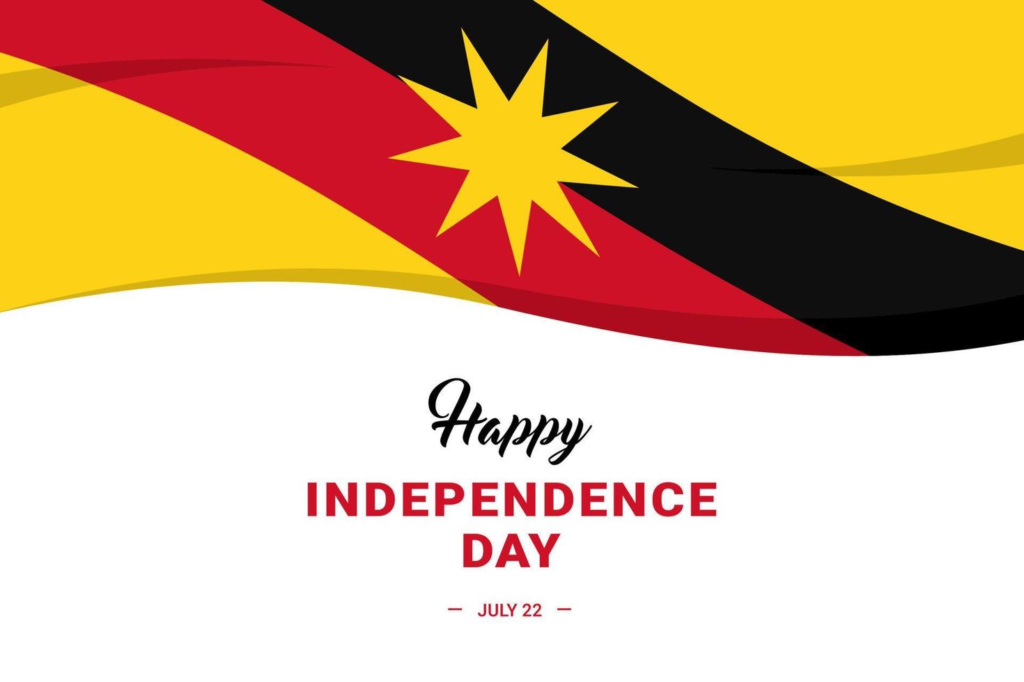 onafhankelijkheidsdag van Sarawak vector