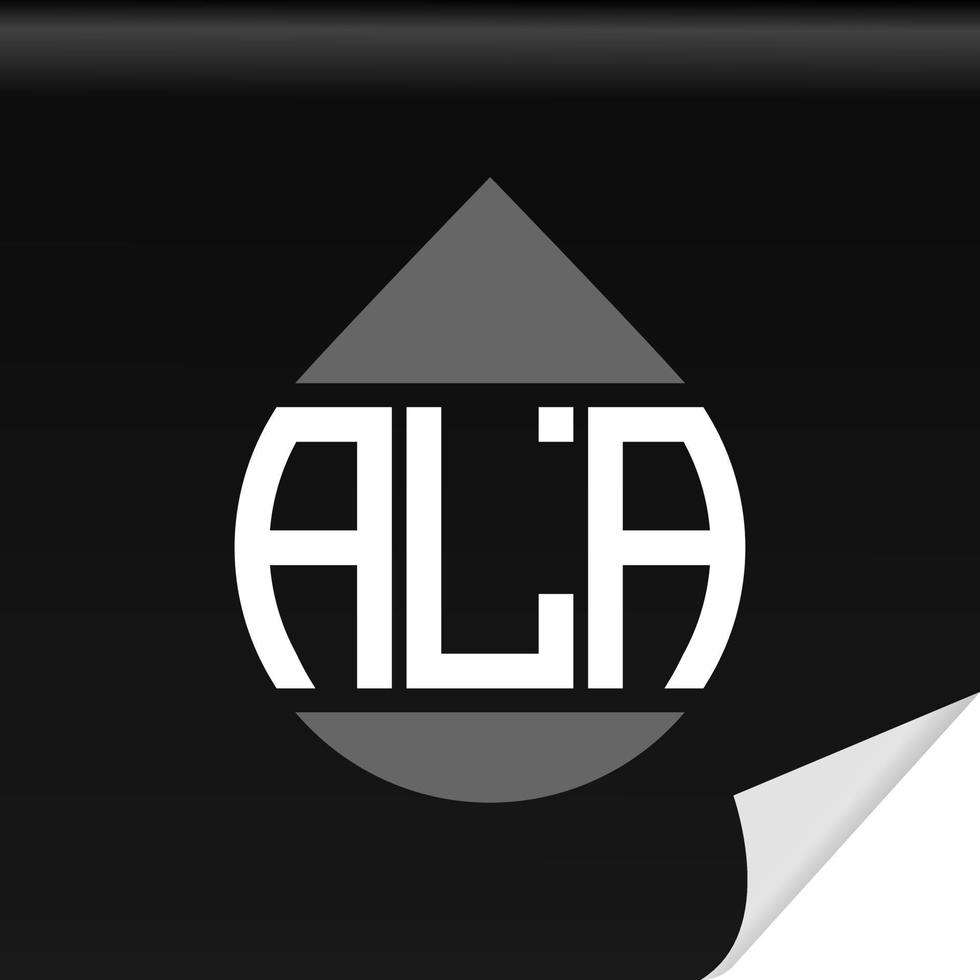 ala creatieve initialen brief logo ontwerp met vectorafbeelding vector