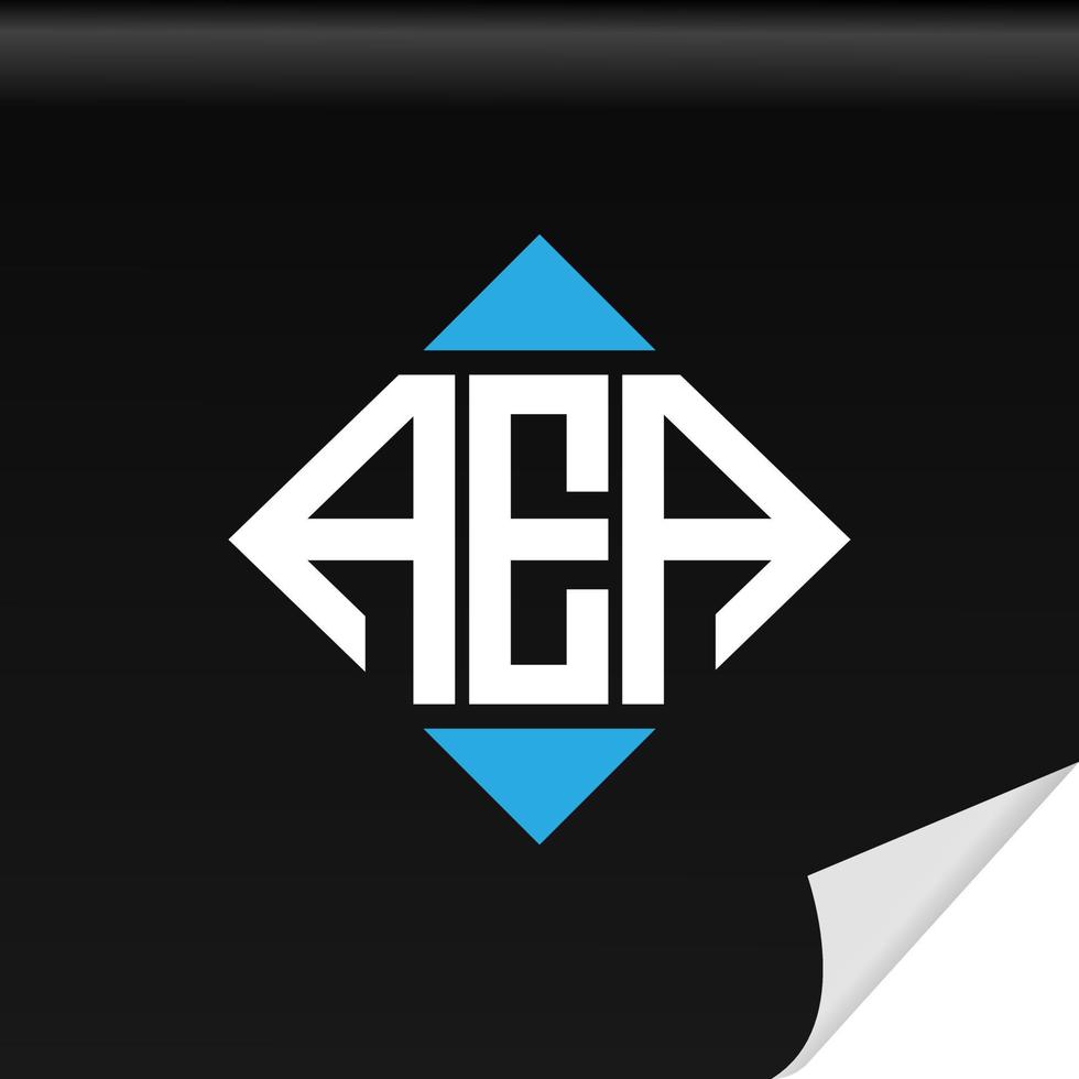 aea creatieve initialen brief logo ontwerp met vectorafbeelding gratis vector