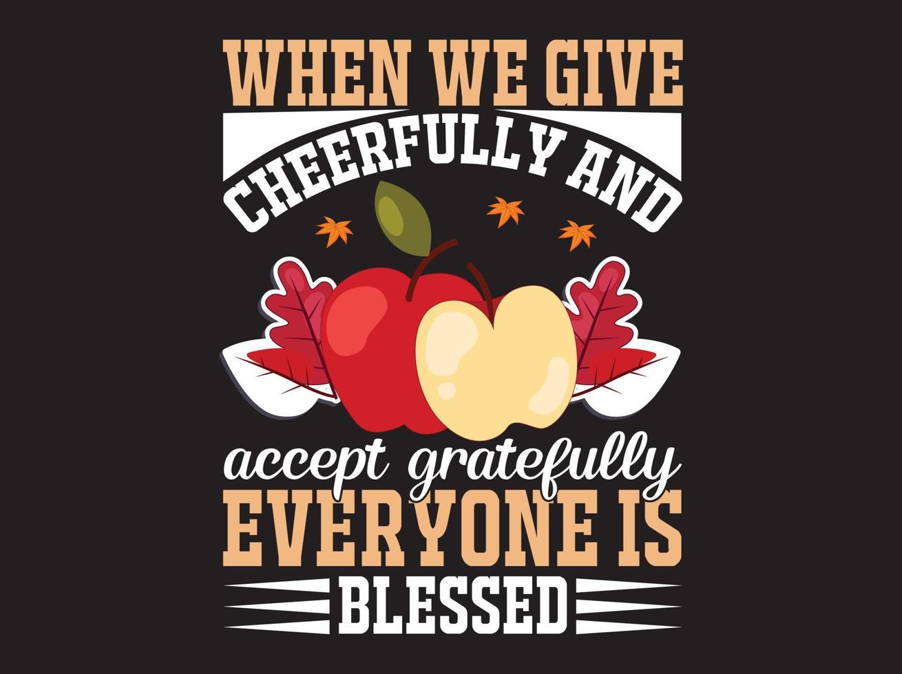 Thanksgiving t-shirt ontwerp vector bestand