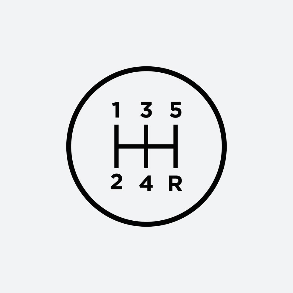 shift versnelling auto pictogram vector logo ontwerpsjabloon
