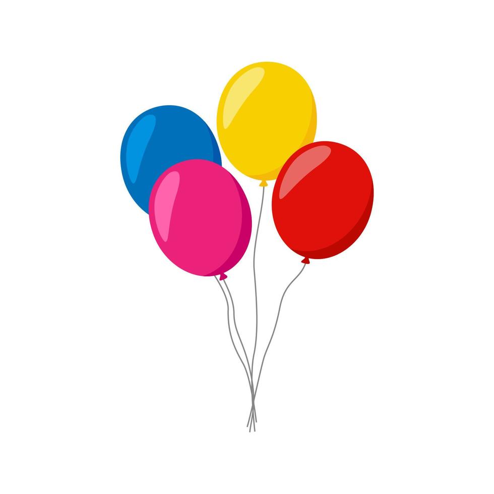 ballon geïsoleerd op witte achtergrond vector