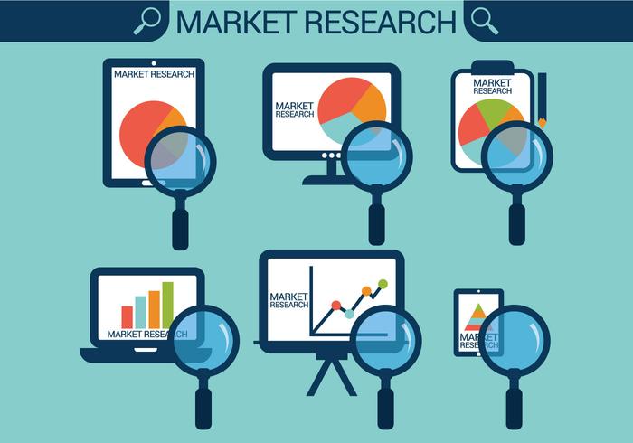 Markt Onderzoeksvectoren vector