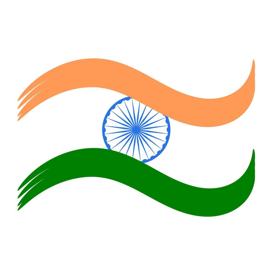 Indiase vlag ontwerp vector