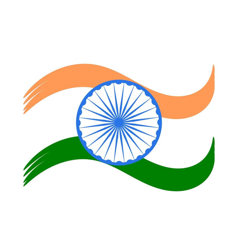 Indiase vlag ontwerp vector