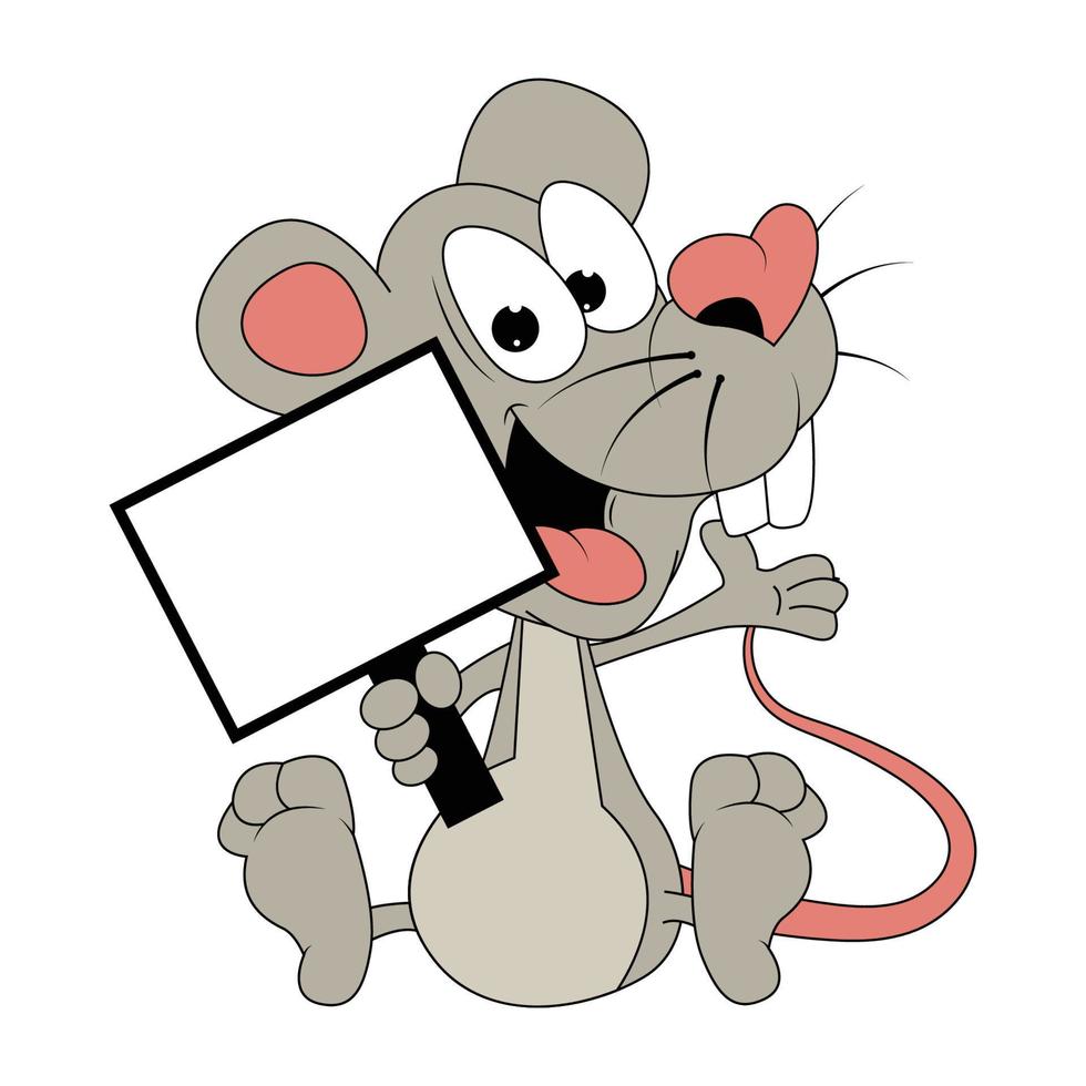 schattige rat dierlijke cartoon afbeelding vector