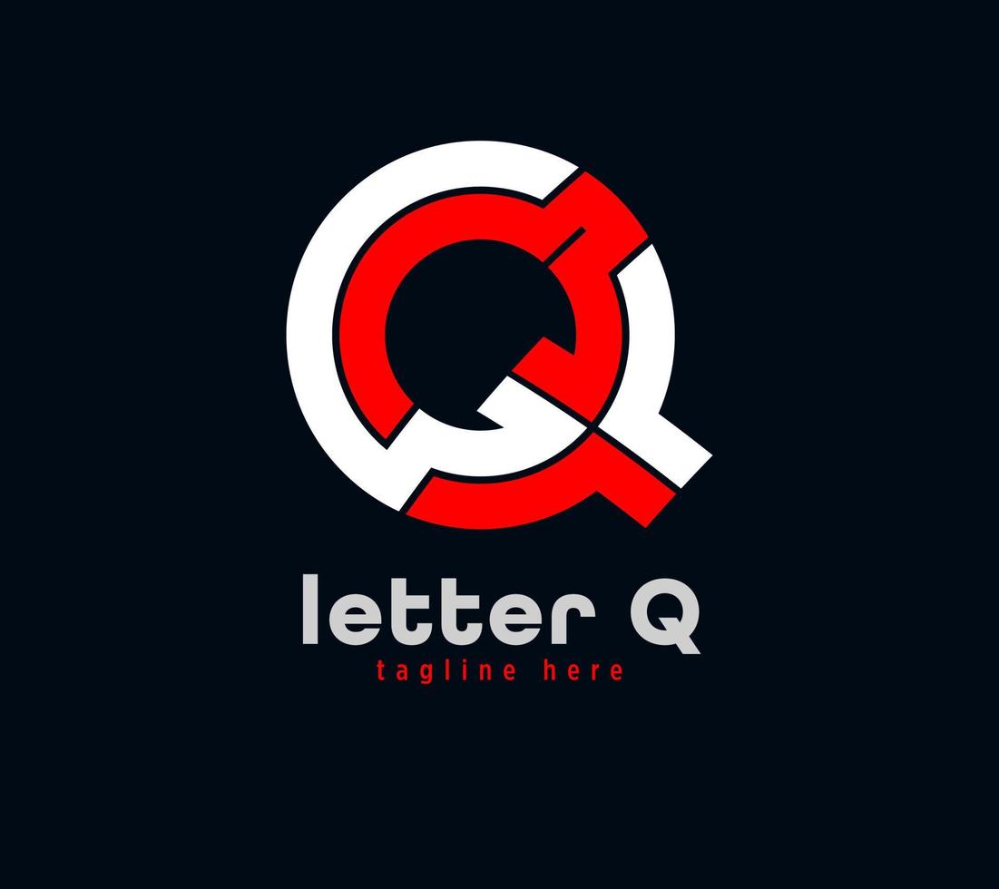 letter q logo-ontwerp. unieke speciale serie. creatieve minimale ontwerpsjabloon vectorillustratie vector