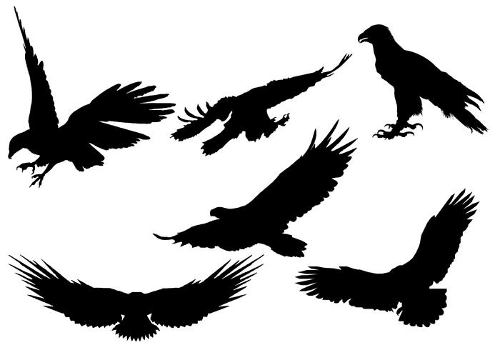 Gratis Eagle Silhouette Vector