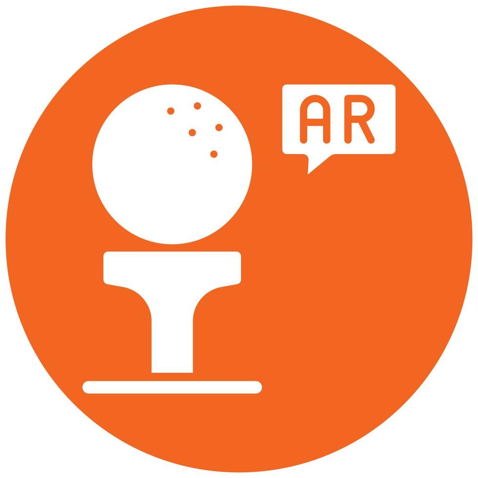 ar golf pictogramstijl vector