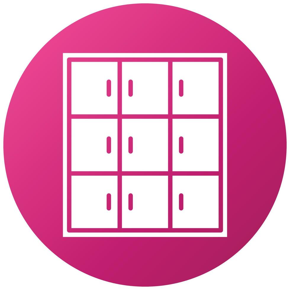 bibliotheek locker pictogramstijl vector