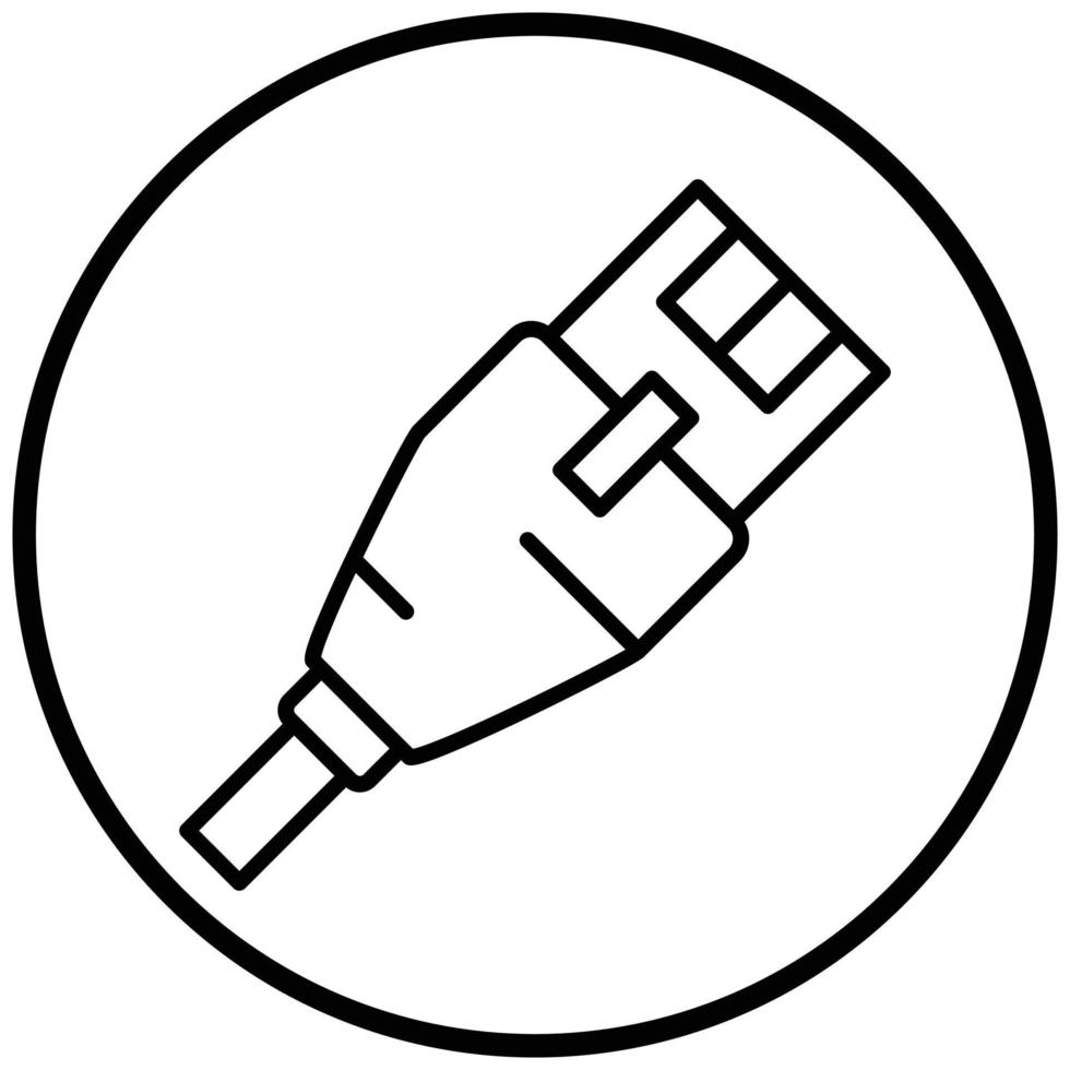 rj45-pictogramstijl vector