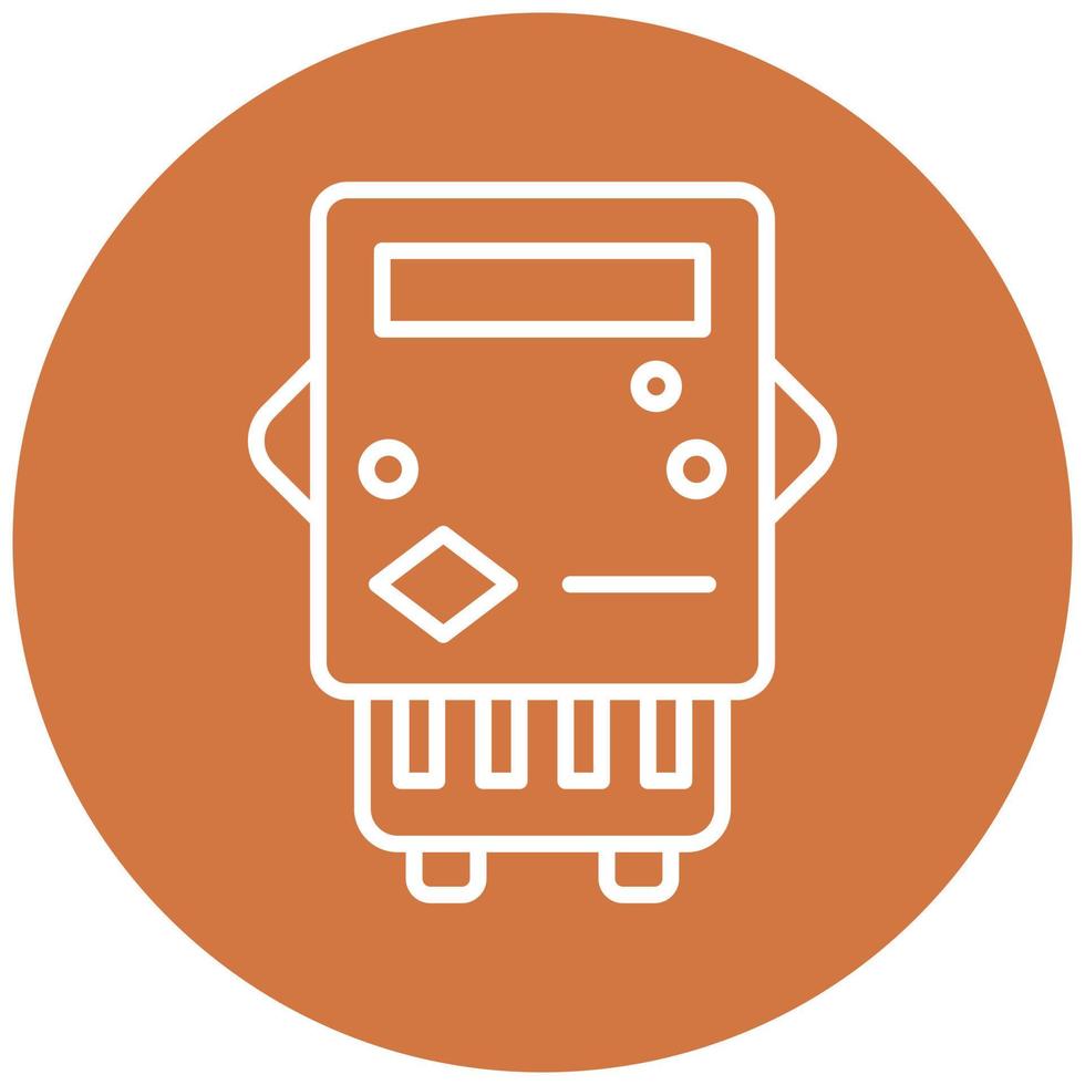 elektrische meter pictogramstijl vector