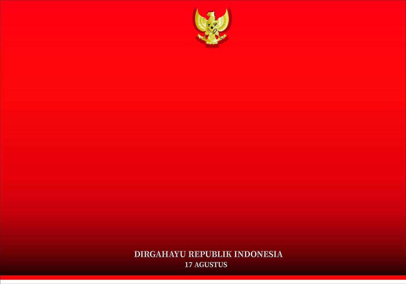 Indonesië's onafhankelijkheidsachtergrond kan worden bewerkt en heeft een spatie die kan worden ingevuld vector