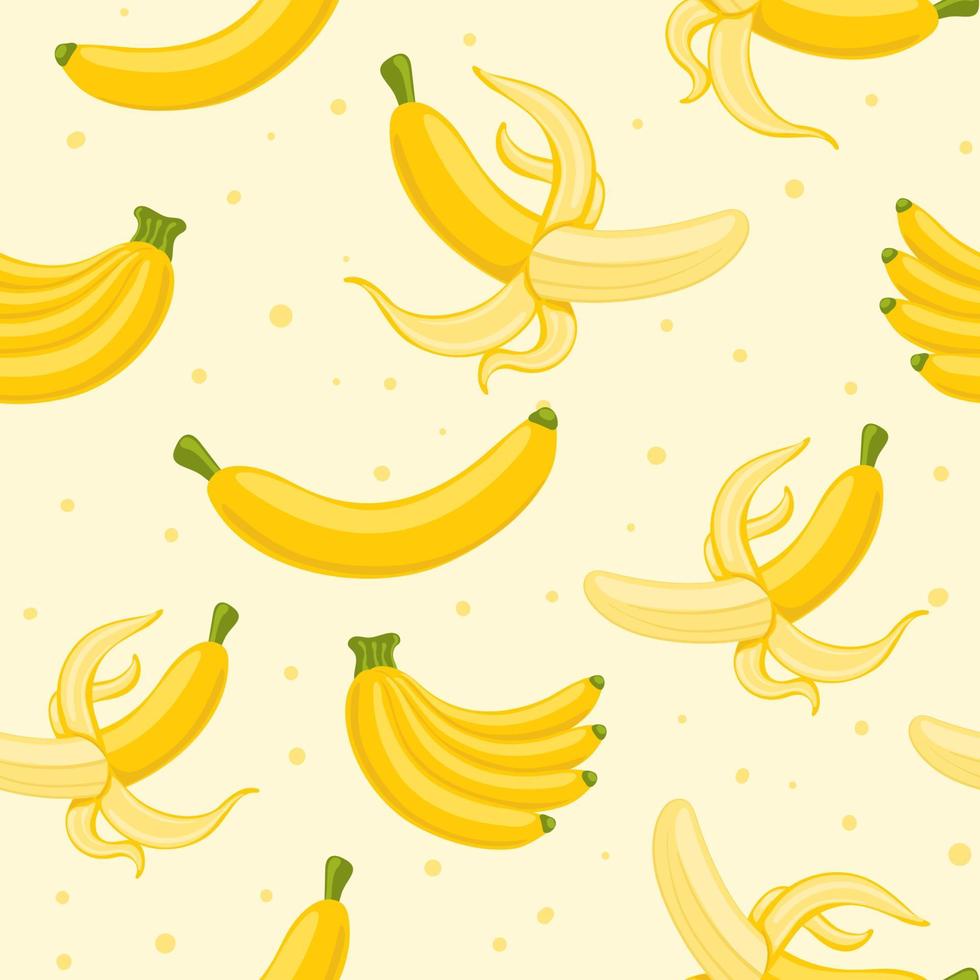 fruit banaan vector naadloze patroon.