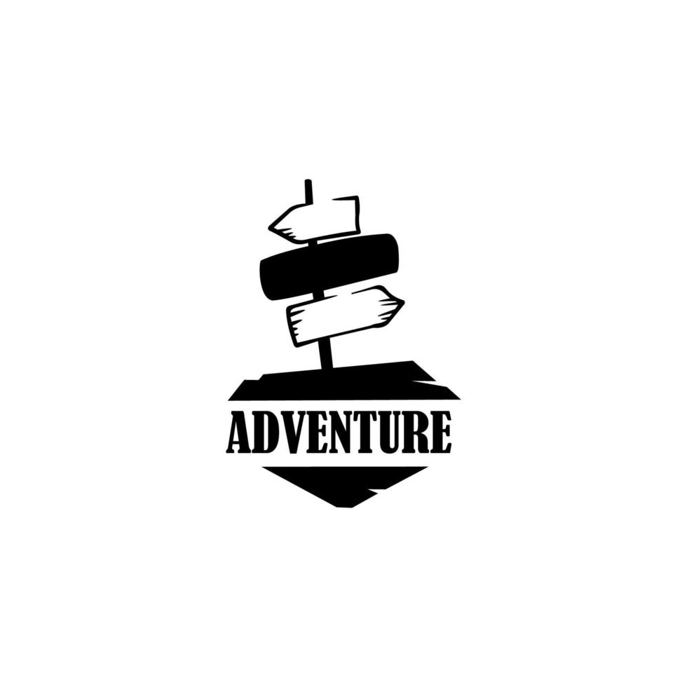 reizen logo. avontuur logo. voor het bedrukken van wenskaarten, posters en t-shirts. vector