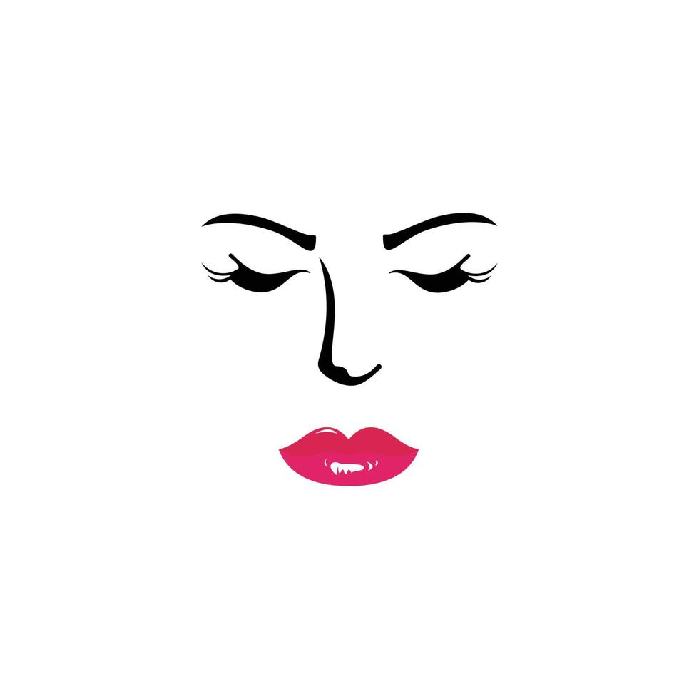 schoonheidslogo met witte achtergrond, schoonheidssalon cosmetica spa haar logo concept icoon. vector