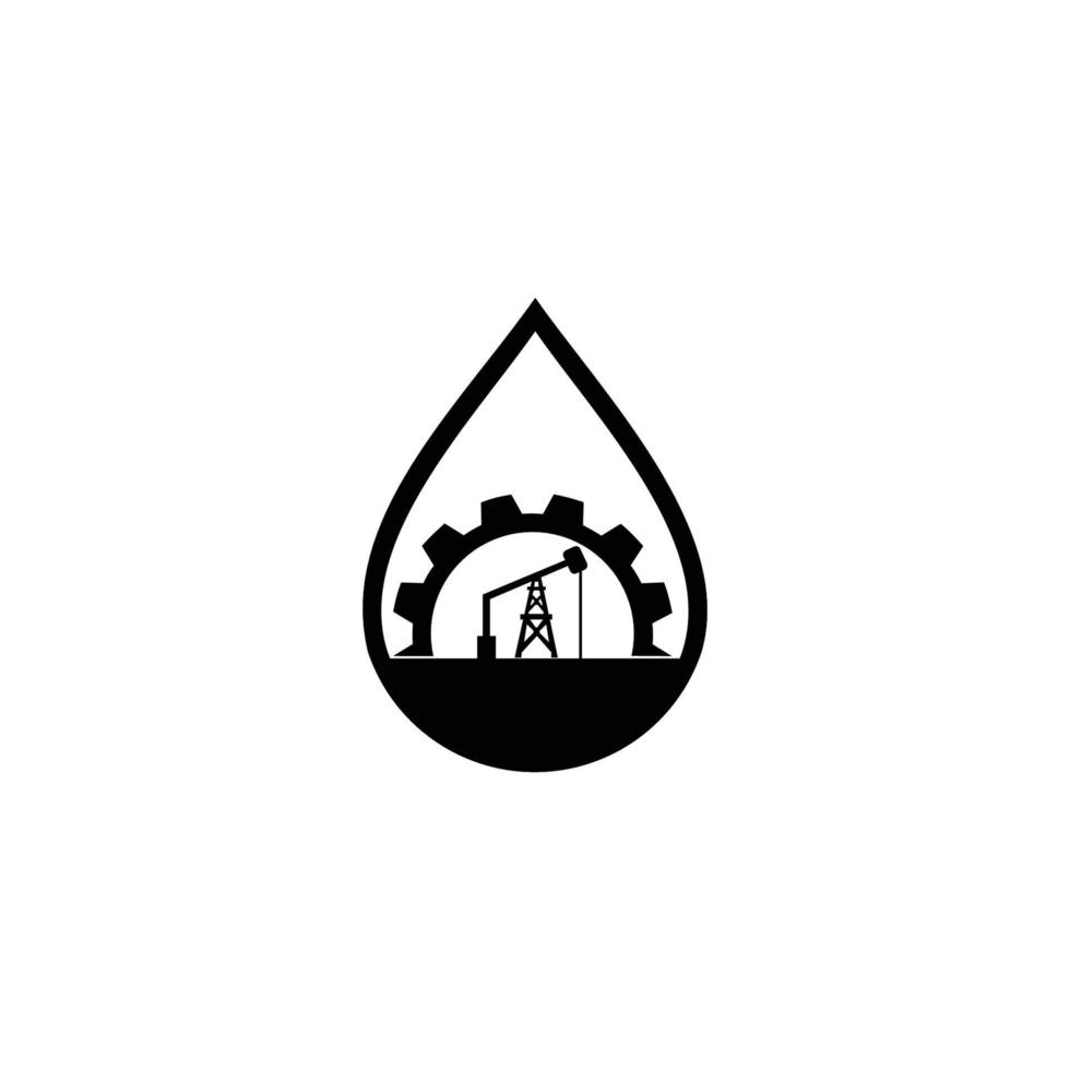 mijnbouw bedrijfslogo. brand gas logo mijnen, geïsoleerd op een witte achtergrond. vector