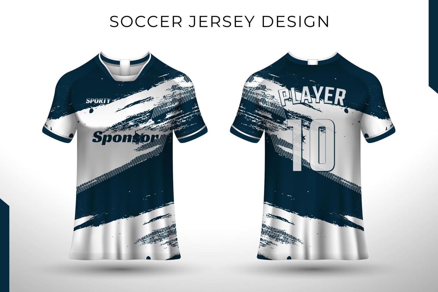 voor achter t-shirt ontwerp. sportontwerp voor voetbal, racen, fietsen, gaming jersey vector. vector