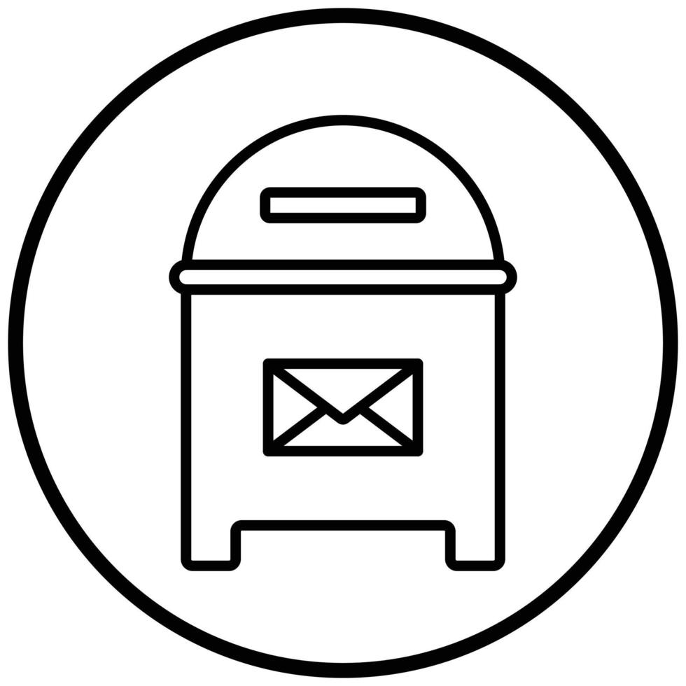 po box pictogramstijl vector