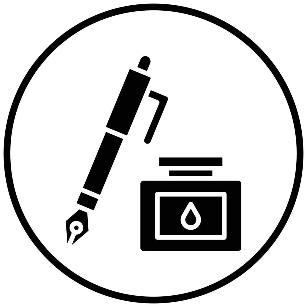 pen- en inktpictogramstijl vector