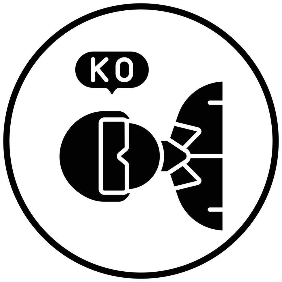 knock-out pictogramstijl vector