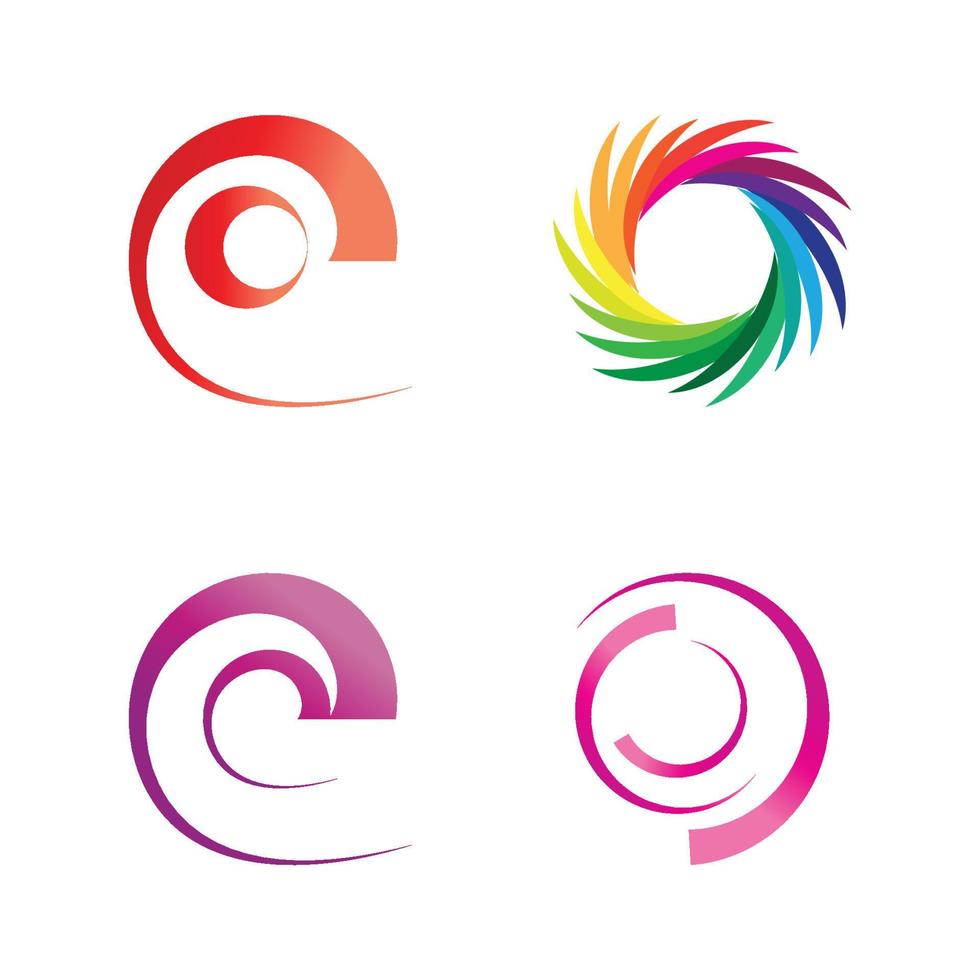 cirkel vector plat ontwerp sjabloon logo