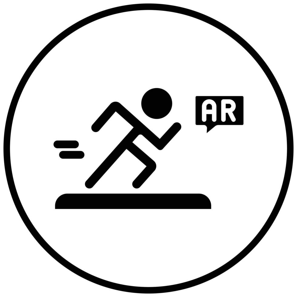 ar running game-pictogramstijl vector