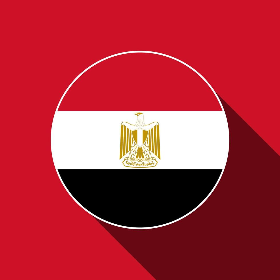 land Egypte. egypte vlag. vectorillustratie. vector