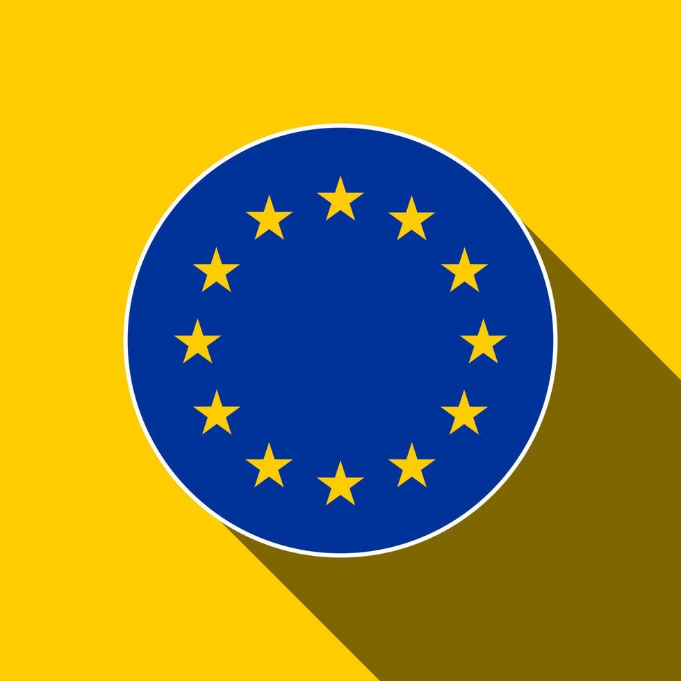 land europese unie. vlag van de europese unie. vectorillustratie. vector